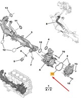 USZCZELKA POMPY WODY C3 C4 BERLINGO 203 308 508 PARTNER OE 1628942180