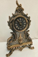 Stary Zegar mosiężny stojący PRL kominkowy Metron Z 417