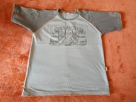 T-shirt młodzieżowy khaki bawełna r.164