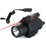 Celownik laserowy + LATARKA Z CZERWONYM LASEREM na szynę