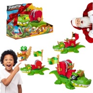 PIRATIX ZESTAW CRAZY JUNGLE KROKODYL KING CROC KAPITAN JAWCRUSH FIGURKA