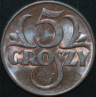 5 groszy 1939 - menniczy egzemplarz