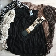 Zestaw ubrań 36 sukienka nowa koronkowa 3+ 3 gratisy jedwab