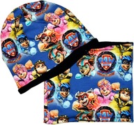 Czapka i komin komplet na zimę polar nadruk Psi Patrol 54cm