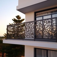 Nowoczesne balustrady balkonowe - balustrada na schody - panele metalowe