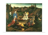 Pocztówka - Jan van Eyck, Trzy Marie u grobu ...