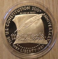 USA - 1 $ DOLAR 1987 "S" - 1787 - 1987 - 200 LAT - KONSTYTUCJA - PIĘKNA