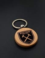 Drewniany brelok West Ham – grawer z logo, prezent dla kibica