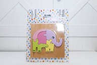 Sinsay Drewniana Układanka Puzzle Edukacyjne SŁOŃ