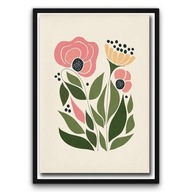 Plakat z ramą 50x70 cm Kolorowy Rozkwit w Abstrakcji| Pomysł na Prezent