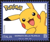 Włochy 2024 Znaczek 4707 ** Pikachu Pokemon kreskówki animacja