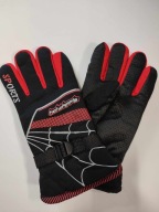 RĘKAWICZKI MĘSKIE FASHION & GLOVES CZARNO CZERWONE nr 992A