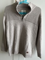 SWETER ze stójką Dziecięcy ZARA beżowy 7 lat 122