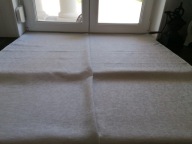 LNIANY OBRUS ADAMASZEK WZORY ART-DECO MEREŻKOWE KWIATY 120 x 130