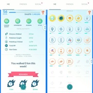 Pokemon GO konto Level 56, 44x Legendary, 30x IV100, 21x Shiny, 9x Mythical