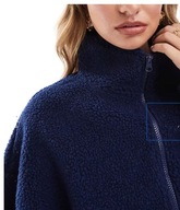 DAMSKA KURTKA POLAROWA BOMBER NIEBIESKA L