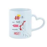 Kubek latte na urodziny prezent 40 dla koleżanki