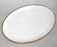 ELEGANCKI PÓŁMISEK ZE ZŁOTYM PASKIEM LIMOGES DUŻY 40 cm.