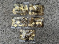 5 x 5 gr groszy 2022 r 5 woreczeków monet po 100 szt monet w woreczku