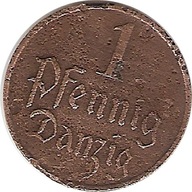 Wolne Miasto Gdańsk 1 Pfennig 1929