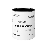 KUBEK Z NAPISEM FUCK OFF Z HUMOREM DLA NIEGO