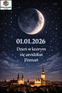 Personalizowany Plakat A3 + Antyrama Gratis FAZA KSIĘŻYCA