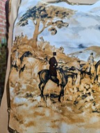 gawroszka apaszka chustka chusta konie obraz jeździectwo polowanie 48x50cm