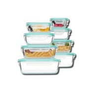 8X SZKLANE POJEMNIKI NA ŻYWNOŚĆ 8SZT Pojemnik Lunchbox DO LODÓWKI MIKROFALI
