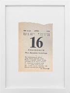 KARTKA Z KALENDARZA 1984-07-16 ORYGINAŁ W RAMCE, PREZENT NA URODZINY