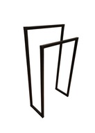 WIESZAK STOJAK NA RĘCZNIKI ŁAZIENKOWY 2 RAMIONA LOFT INDUSTRIAL CZARNY