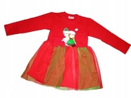 SUKIENKA OCIEPLANA ŚWIĄTECZNA ELSA ANNA FROZEN R.128(7-8 LAT)