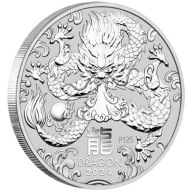 Lunar III Rok Smoka 1 uncja Srebra 2024