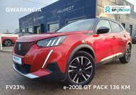 Peugeot 2008 e-2008 GT Pack 136 KM I wl. Gwarancja FV23 Elektryczny