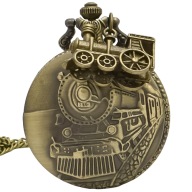Zegarek kieszonkowy, naszyjnik, wisiorek - Lokomotywa nr.161