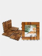 Drewniane płytki tarasowe/balkonowe akacja 4 szt 31 x 31 x 2,5 cm