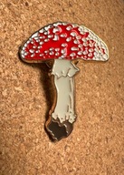 Pin przypinka Muchomor Grzyb