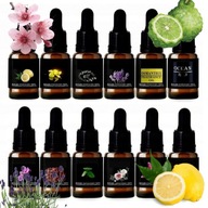 ZESTAW OLEJKÓW ETERYCZNYCH ZAPACHOWYCH 12x10ML DO SAUNY KĄPIELI NATURALNE