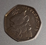 Wielka Brytania 50 pensów 2018r. Pani Tycia Myszka BCM