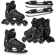 Rolki Łyżwy Hokejowe 2w1 Regulowane CROXER Torch 42-45 XL Abec9