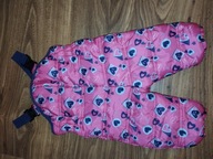 Spodnie ocieplane na szelkach niemowlęce 74 PEPCO