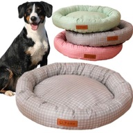 LEGOWISKO DLA PSA KOTA OWALNE KRATKA VICHY KANAPA POSŁANIE MATA MIĘKKIE