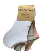 4F Skarpetki stopki bawełna 3PAK rozmiar 35-38