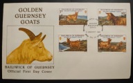 !! ZWIERZĘTA - TGUERNSEY 1980- KOPERTA FDC - STAN BDB !!