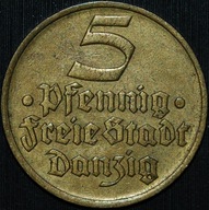 5 Fenigów 1932 WMG - ładny egzemplarz - ORYGINAŁ