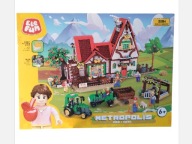 Klocki METROPOLIS FARM 2084 Elefun Duża Farma Traktor Zwierzęta Budynki 6+