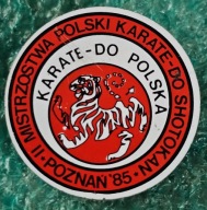 ODZNAKA II MISTRZOSTWA POLSKI KARATE - DO SHOTOKAN POZNAŃ 1985