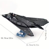 Klocki konstrukcyjne samolot F117 Night Hawk 1375el