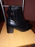 Botki New Look 38 na klocku skóra eko jak nowe