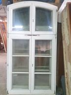 OKNO Drewniane Łukowe Sosnowe Szprosy 120x228cm