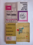 4 KATALOGI znaczków FRANCJA z KOLONIAMI +POLSKA+KATALOG MONET FILATELISTYKA